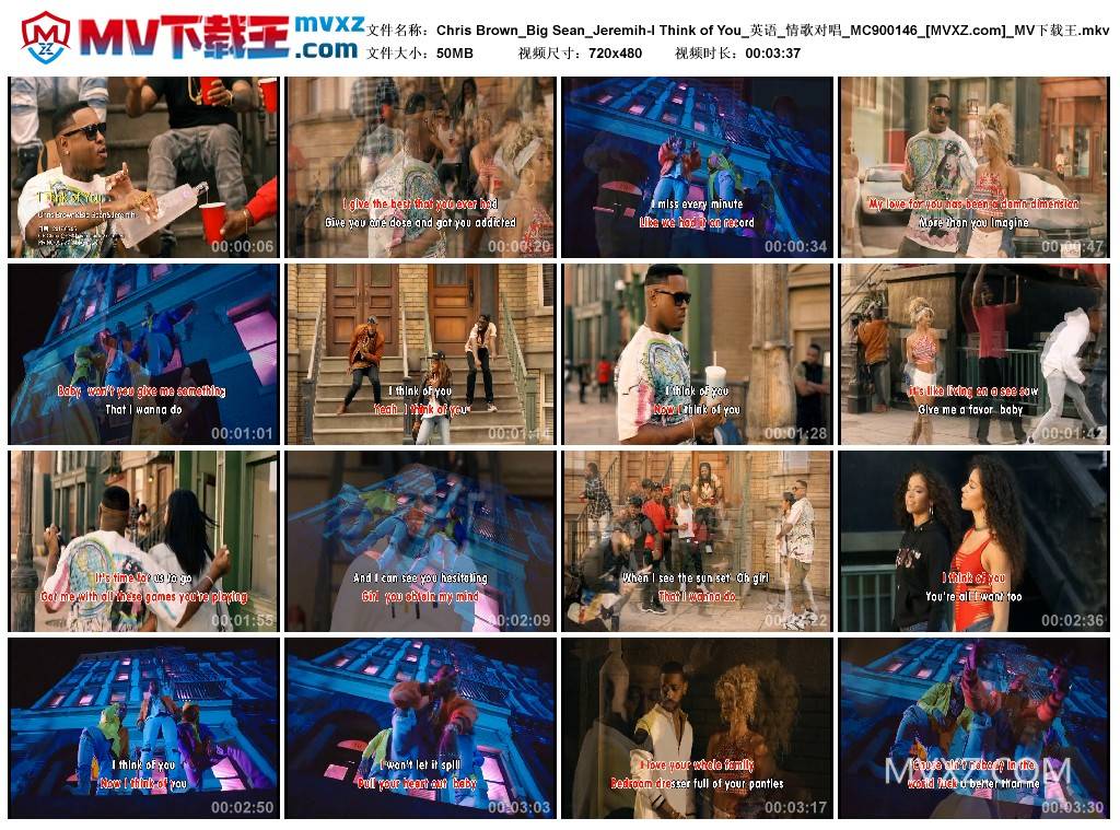 Chris Brown_Big Sean_Jeremih-I Think of You_英语_情歌对唱_MC900146